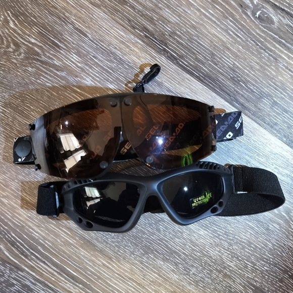 Men's Black Sport Swimming Goggles - 2 Pack Performance Set - Picture 2 of 4